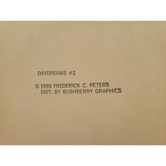Vintage 1993 Frederick C. Peters "Daydreams" Print #1 Bushberry Graphics - Picture 3 of 4